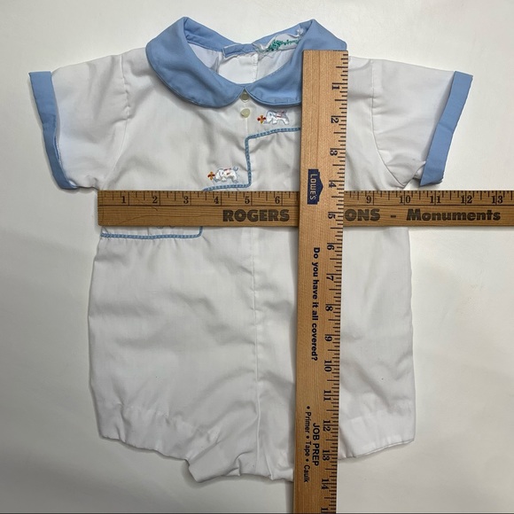 Vintage Tiny Tots one piece romper embroidered - Picture 4 of 9